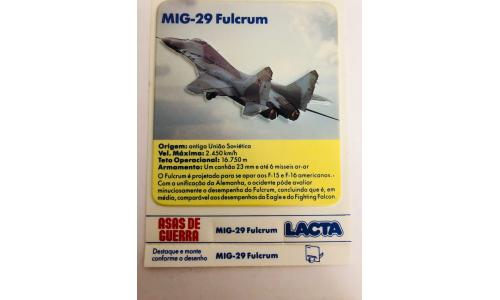 Cole��o Lacta Asas De Guerra -  MIG-29 Fulcrum